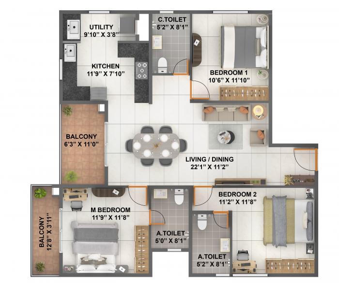 CoEvolve Florenza - Floor Plan
