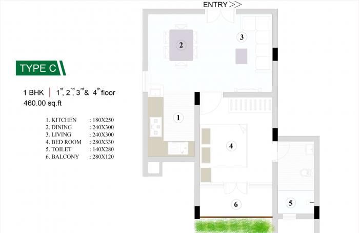 Dekon Silver Land - Floor Plan