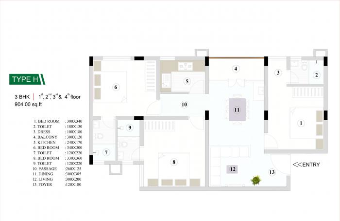 Dekon Silver Land - Floor Plan