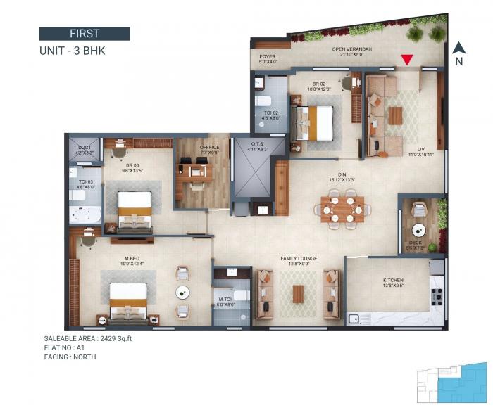 ACROSS Origin - Floor Plan