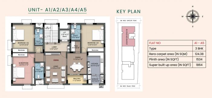 S A Aura - Floor Plan