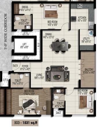 Harmony Sumitra - Floor Plan