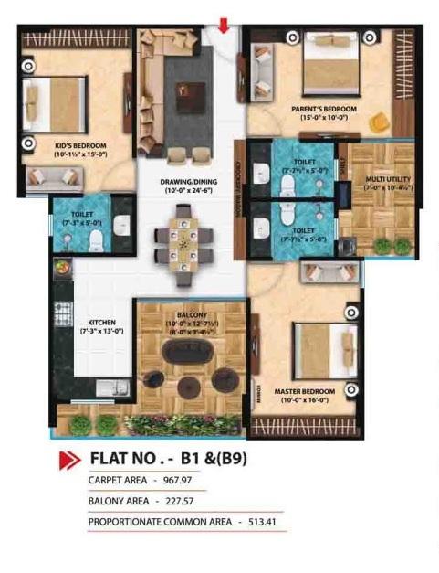 D Terrace Vue - Floor Plan