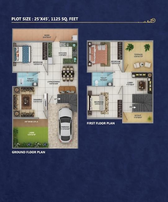 S R Vihar - Floor Plan