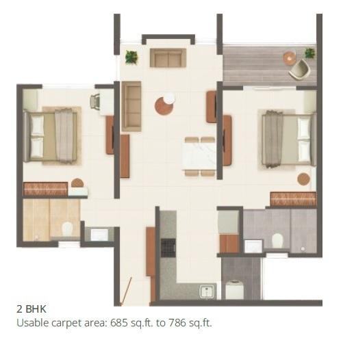 Rohan Abhilasha 4 - Floor Plan
