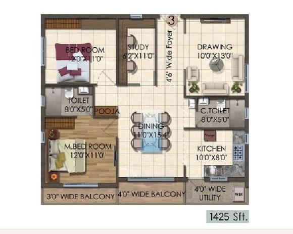 Vertex Siris Signa - Floor Plan