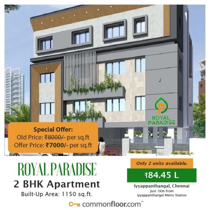 Royal Paradise in Chennai Amenities, Layout, Price list, Floor Plan