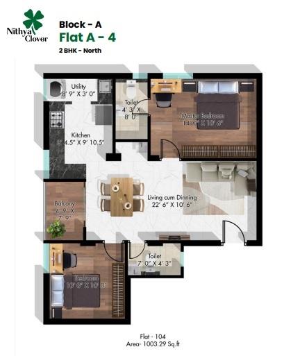 Nithya Clover - Floor Plan