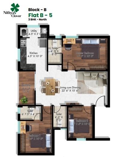 Nithya Clover - Floor Plan