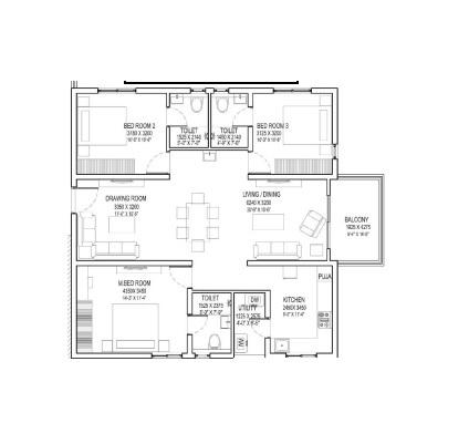 Profound Vanam - Floor Plan