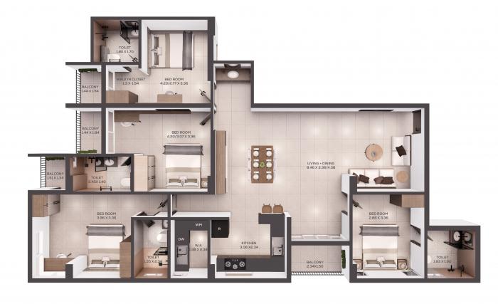 Casadel Beyond Infinity - Floor Plan