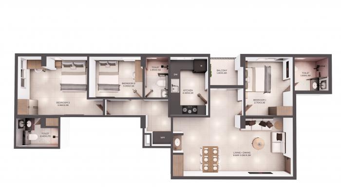 Casadel Beyond Infinity - Floor Plan