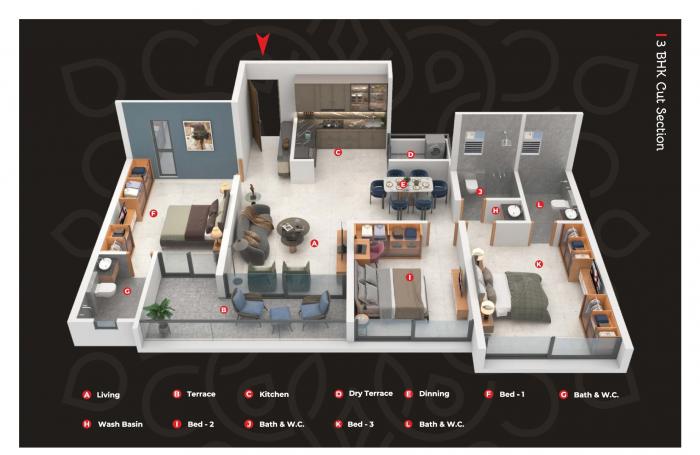 Trident World - Floor Plan