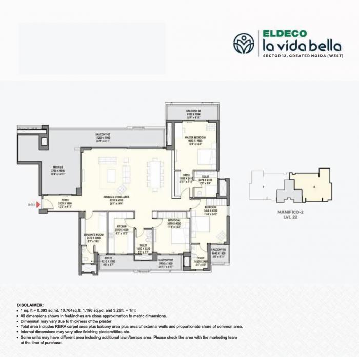Eldeco La Vida Bella - Floor Plan