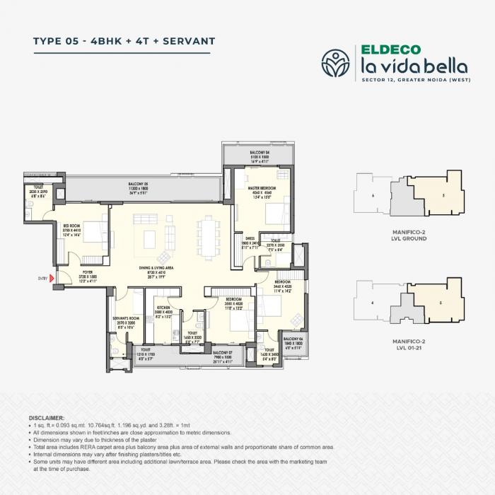 Eldeco La Vida Bella - Floor Plan