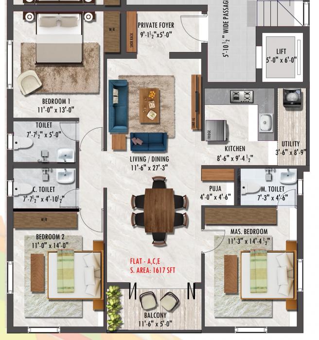 KCee Ananda - Floor Plan