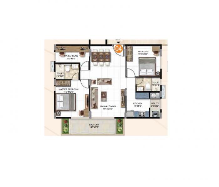Jagadhabi Premier - Floor Plan