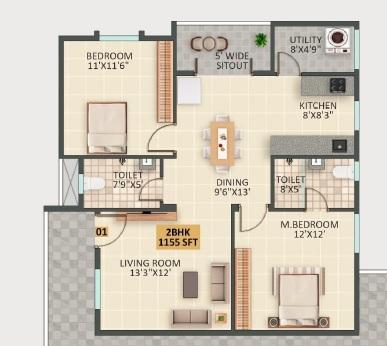 JP Lavender - Floor Plan