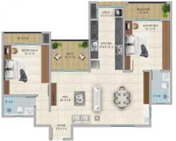 Grasslands Lakeside - Floor Plan