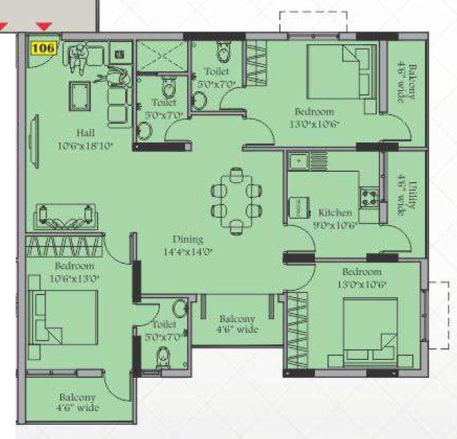 River Ankora - Floor Plan