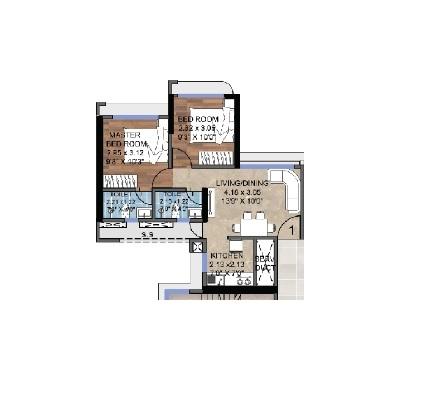 Mextech Miraya Divine - Floor Plan