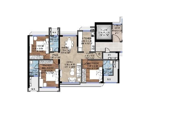 Mextech Miraya Divine - Floor Plan