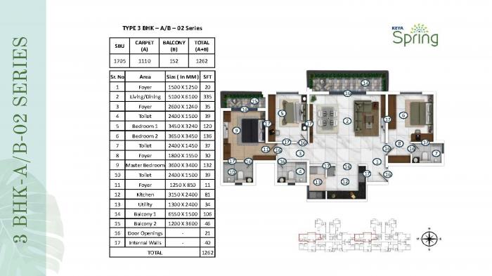 Keya Spring - Floor Plan