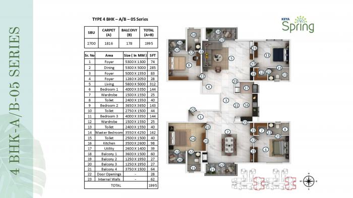 Keya Spring - Floor Plan