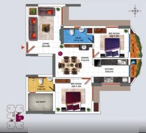 DD Tower One - Floor plan