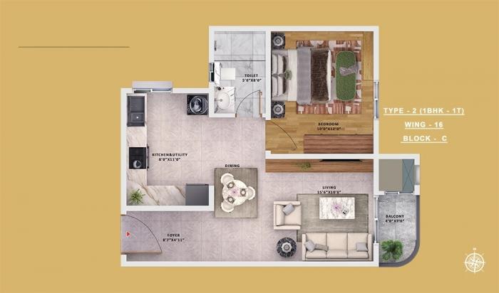 Sattva Vasanta Skye - Floor Plan