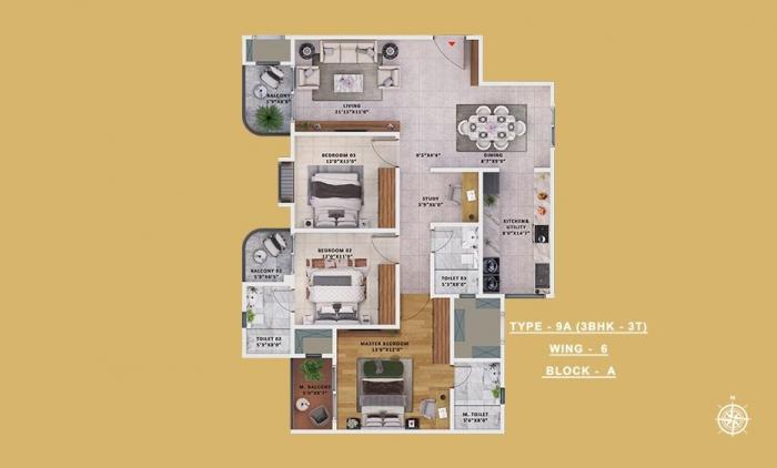 Sattva Vasanta Skye - Floor Plan
