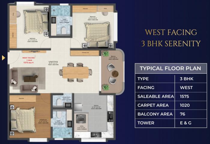 Tru Aquapolis - Floor Plan