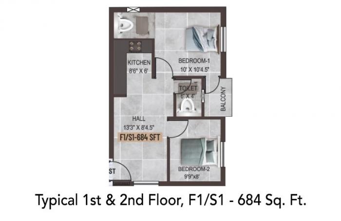 Crest Uberta - Floor Plan
