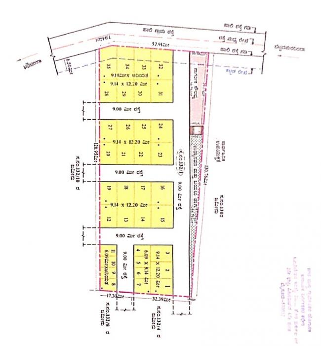 Guru Raghavendra Layout - Master Plan
