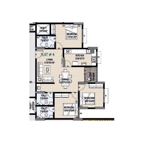 Mandavi Downtown - Floor Plan