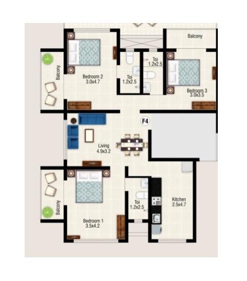 Master Glory - Floor Plan