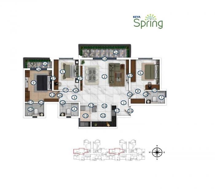 Keya Spring - Floor Plan