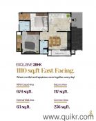 2 BHK 1110 Sq. ft Apartment for Sale in Gandi Maisamma, Hyderabad