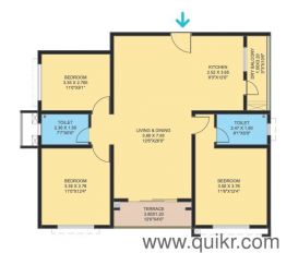 3 BHK 1425 Sq. ft Apartment for Sale in Manjari Budruk, Pune