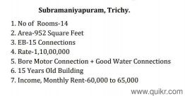 4+ BHK 952 Sq. ft Apartment for Sale in Subramaniyapuram, Trichy