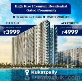 2 BHK 1350 Sq. ft Apartment for Sale in Kukatpally, Hyderabad