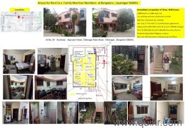 3 BHK rent Villa in Tilak Nagar, Bangalore