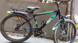Hero MTB Cycle Semi-fat tyres dual disc brakes front suspension