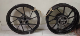 YAMAHA MT15 R15V4 BIKE BLACK ALLOY WHEELS MT 15 BIKE FRONT AND REAR WH