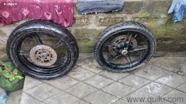 R15v 2 Front and rear wheel ring with tyre 